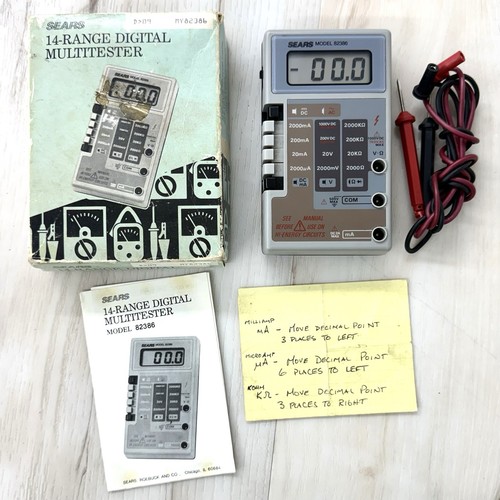 Vtg sears range digital - sears, 14-range